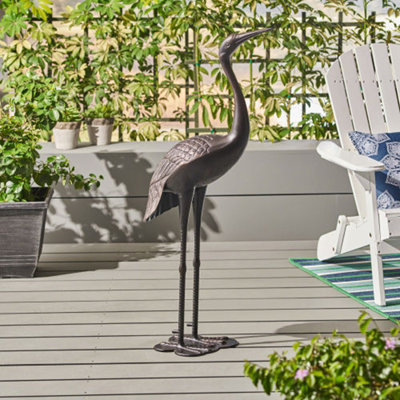 Statue d'extérieur en aluminium brillant cuivre brillant 43 po Sunny - Installation sans effort