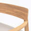 Fauteuil club en bois d'acacia avec coussin de siège, ensemble de 1-1529009159
