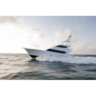 Sportfishing Yacht At Speed - Wrapped Canvas Print
