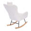 Chaise berçante rembourrée Teddy