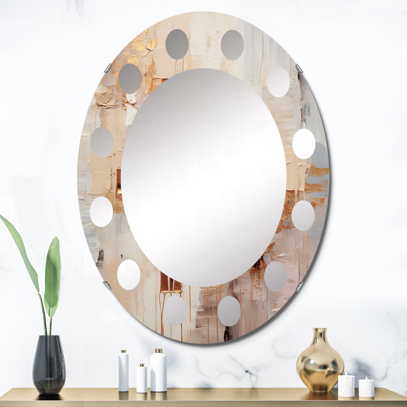 Atoir - Miroir mural moderne ovale, 36 po x 24 po