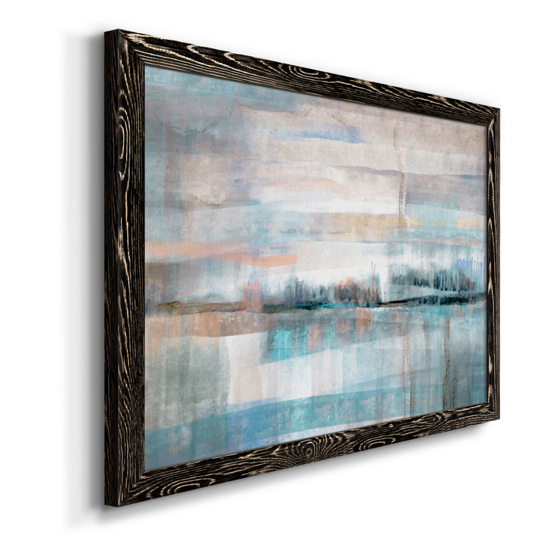 Pastel Valley - Peinture sur toile encadrée, H 24 po x l 18 po x P 1,5 po, Toile avec cadre noir