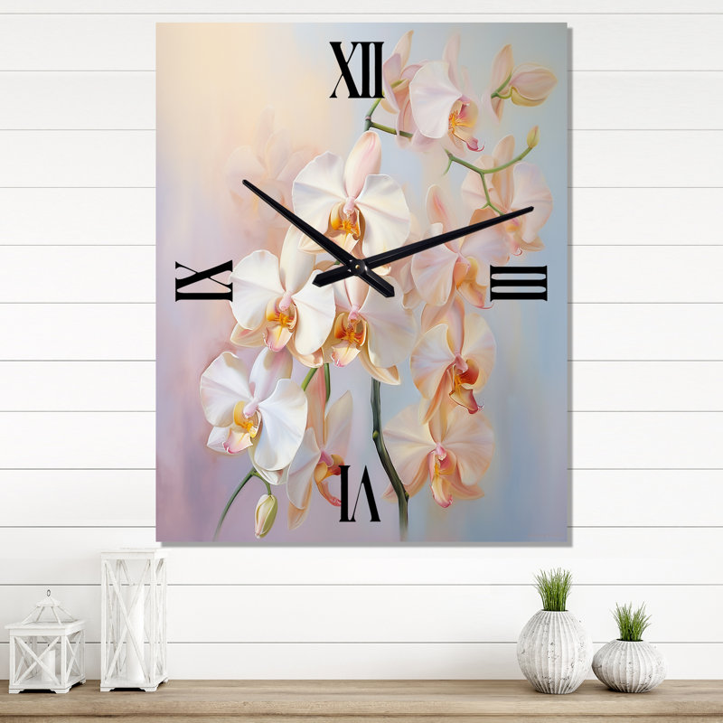Jeiren - Horloge murale florale, Très petit
