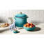 Le Creuset Enamel-On-Steel Stockpot With Gold Rim, 12 Qt. - Bleu Riviera