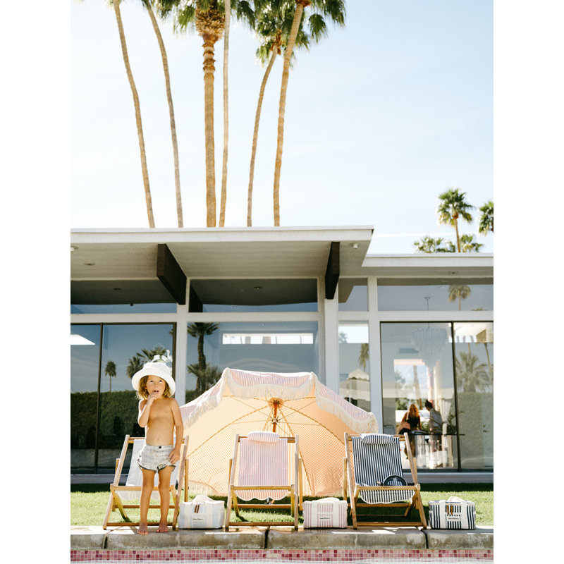 Teillon Folding Deck Chair with Cushion