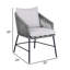 Chaise de patio avec coussin Brysa