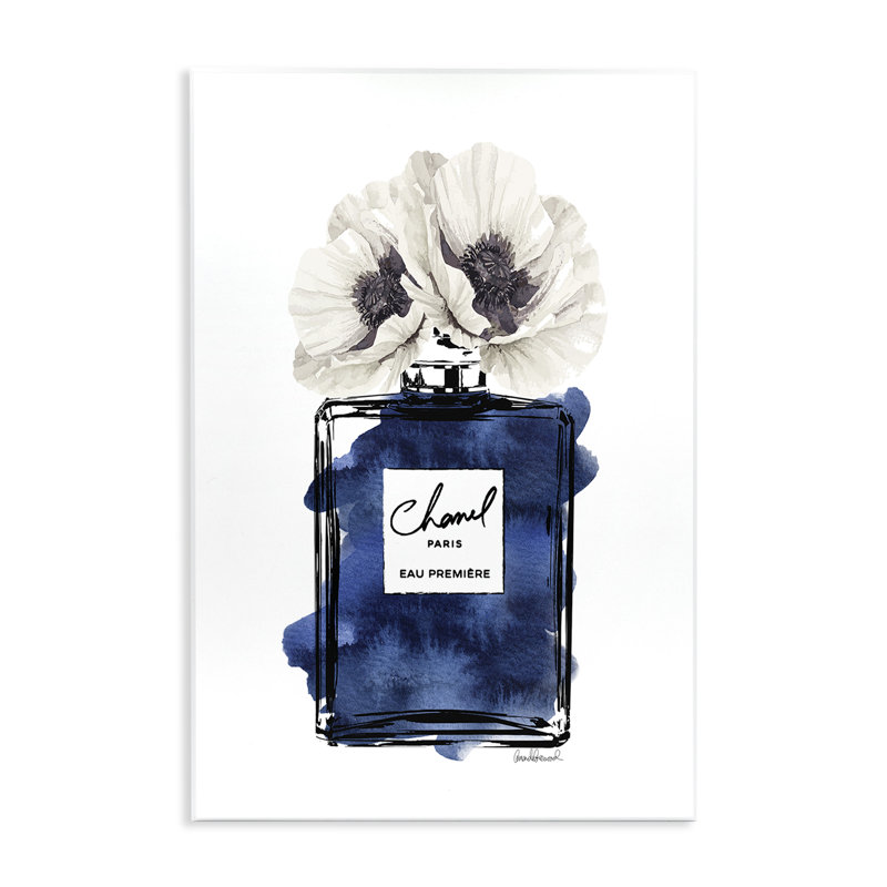 Bouteille de parfum Deep Blue, H 19 po x l 13 po
