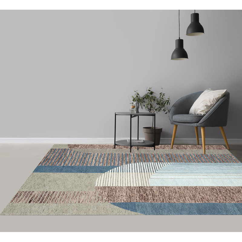 Tapis en laine multicolore fait à la main Florena
