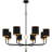 Lockery Matte Black Chandelier-1275912491-1275912490
