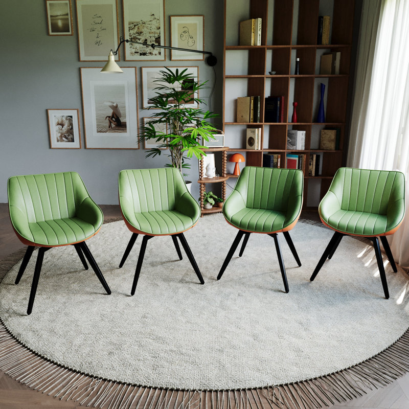Ensemble de chaises de salle à manger en polyuréthane moderne, conception robuste, parfait pour les repas à la maison