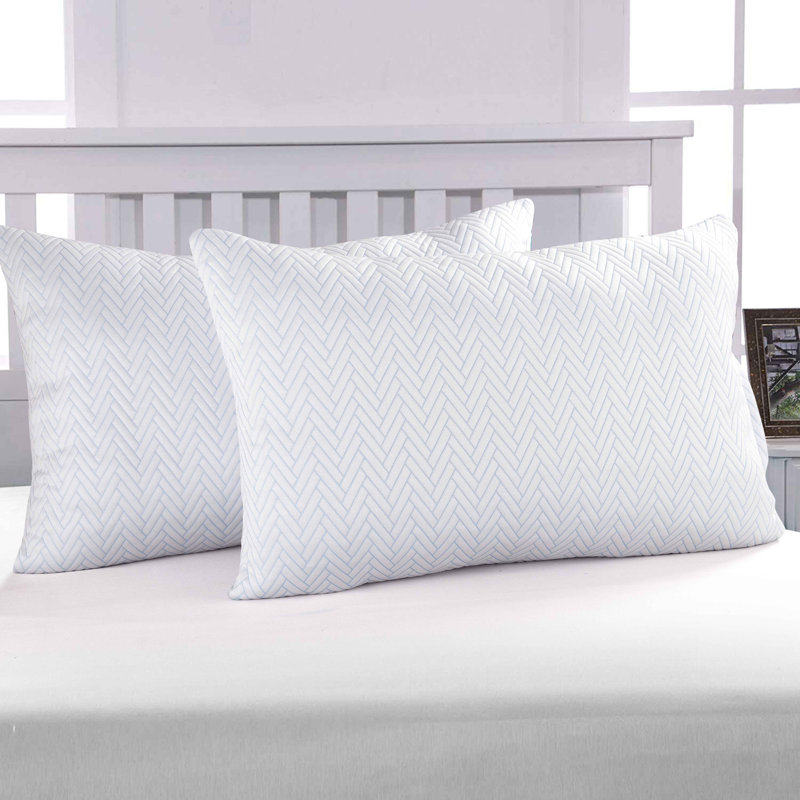 Dan River 2 Pack Cooling Down Alternative Pillow Set, Standard/Queen