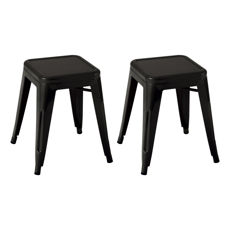 Tabouret court 18 po Winchell, Noir