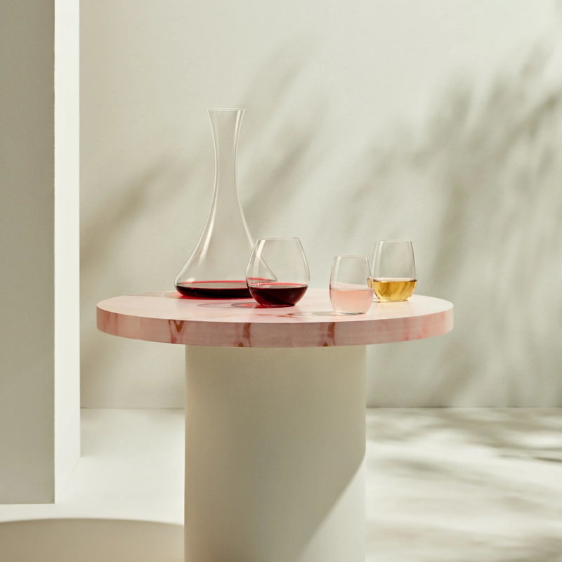 Clear Handcrafted Crystal Wine Decanter for Entertaining
