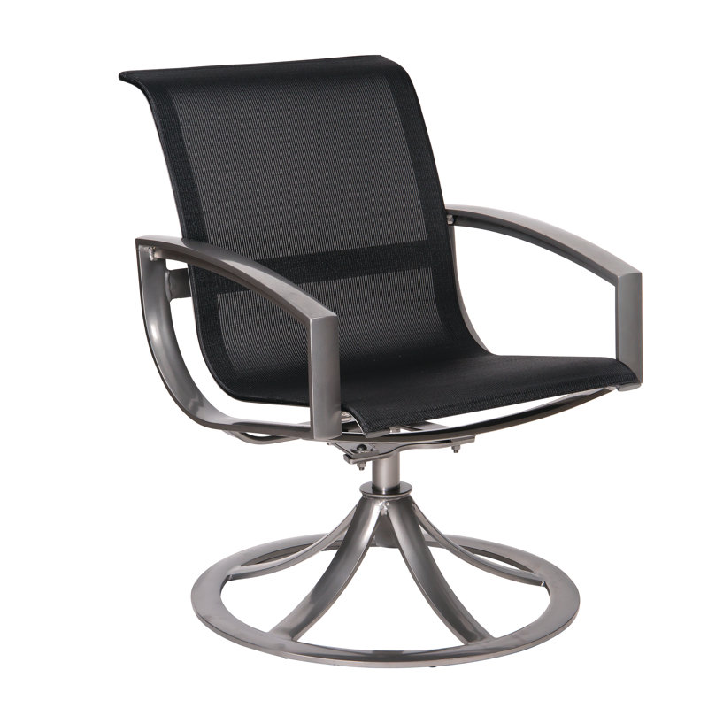 Metropolis Outdoor Dining Armchair, Augustine Gravel