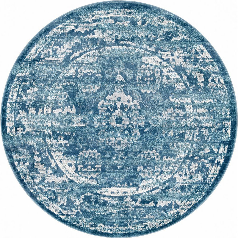 Endel Abstract Indoor Rug, Round 5'