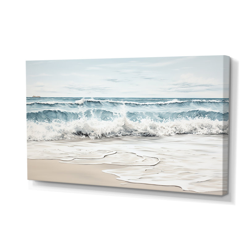 Plage, minimalisme, paysage III - plage, art mural