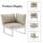 Ensemble modulaire de patio 7 pièces en aluminium-2118611699