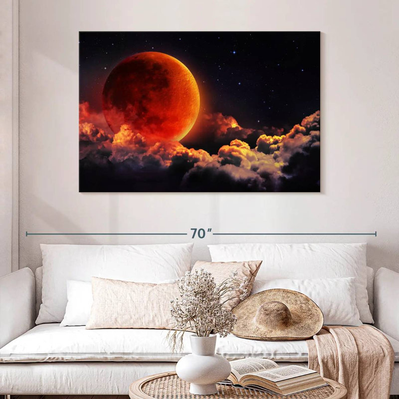 Lune rouge sang d'Oberle, H 32 po x l 48 po