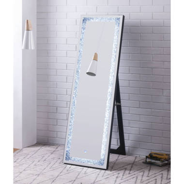 IMPRESSIONS VANITY · COMPANY Diamond Collection Radiant Premium Illuminated  Crystal Floor Mirror LED Strip Lights Makeup Mirror - Wayfair Canada