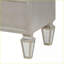 Table de chevet 2 tiroirs Glam Silver