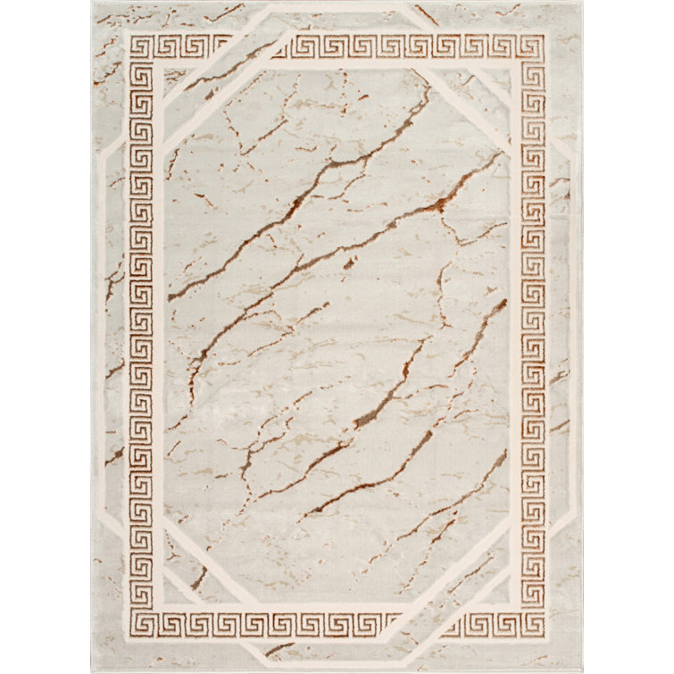 Monaco Series Abrstract Black/Gray/Ivory/Beige Area Rug
