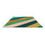 Hand Tufted Wool Striped Area Rug in Emerald/Ambe/Blue-1500251598