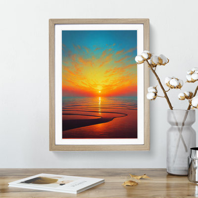 Enlightening Sunset - Single Picture Frame Print
