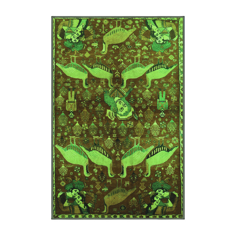 Performance Abstract Indoor Rug, Rectangle 2' x 3'