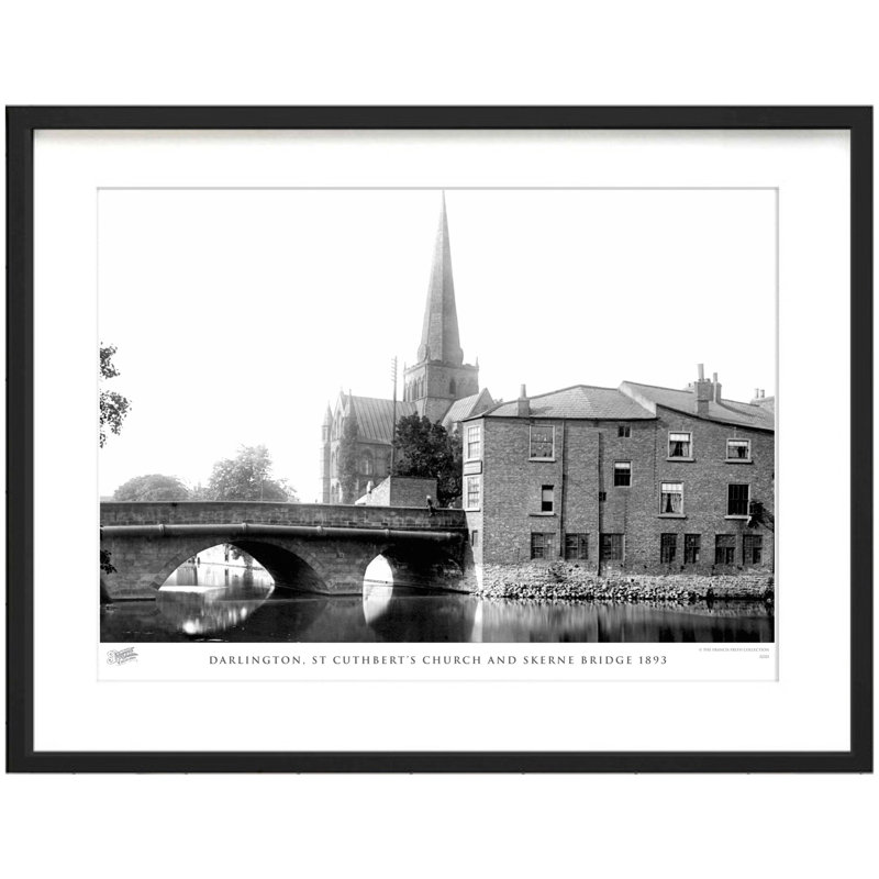 Darlington, St Cuthberts Church And Skerne Bridge 1893 by Francis Frith - Single Picture Frame Print
