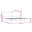 Borough Wharf Metal Bed Frame Without Mattress-308086433-308086438