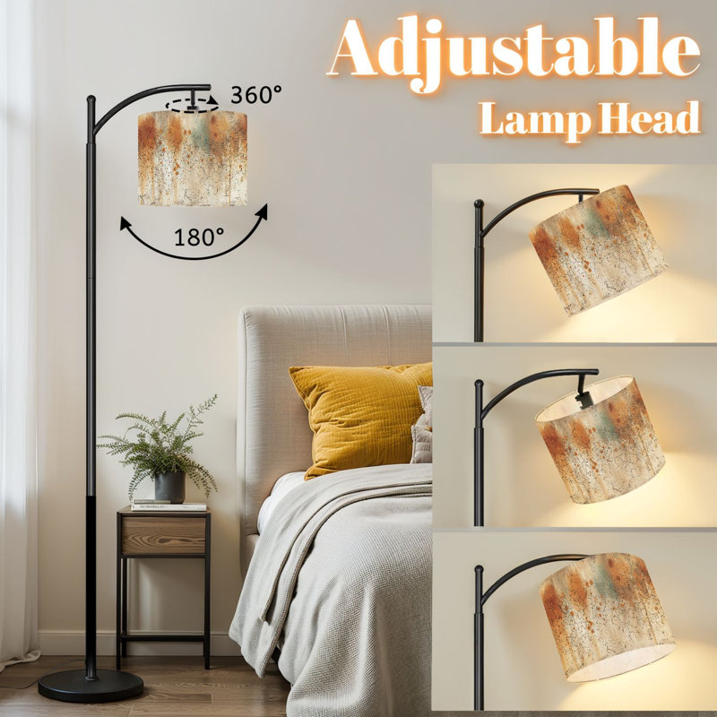 Lampe sur pied avec abat-jour réglable Arc