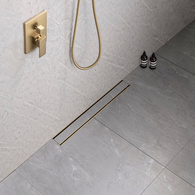 24'' W Linear Grid, Brushed Gold
