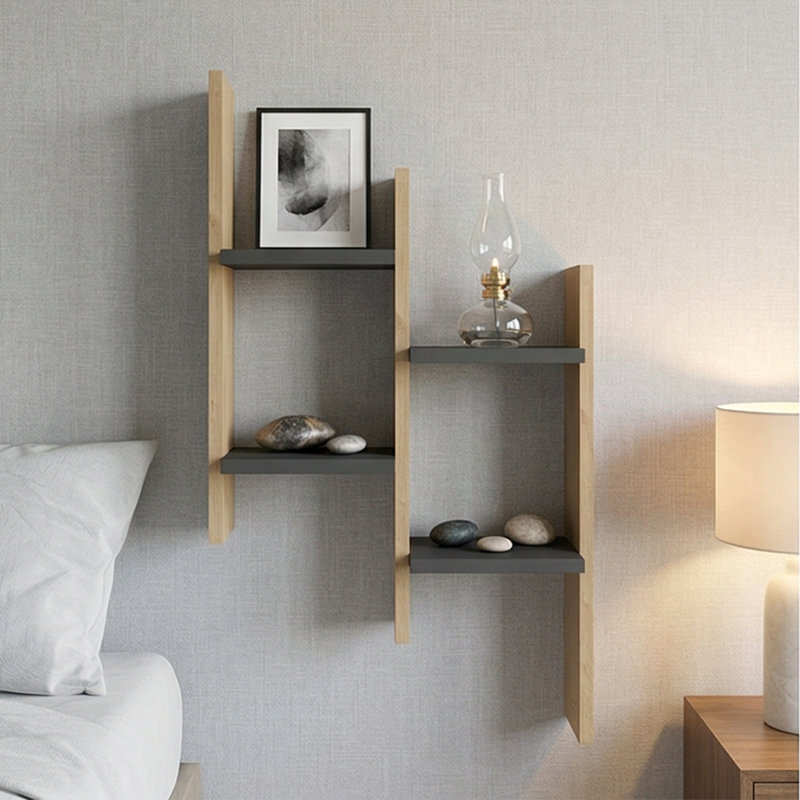 Elowen Geometric Multilevel Floating Shelf