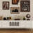 Light luxury simple TV cabinet tea table combinati