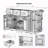 Open Side Racks Kitchen Island With Drop Leaf And Power Outlet-1938023525