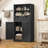 Bolten 49.4in Accent Rattan Cabinet,Storage Cabinet, Bathroom Storage Cabinet with 2 Drawer-1826971574