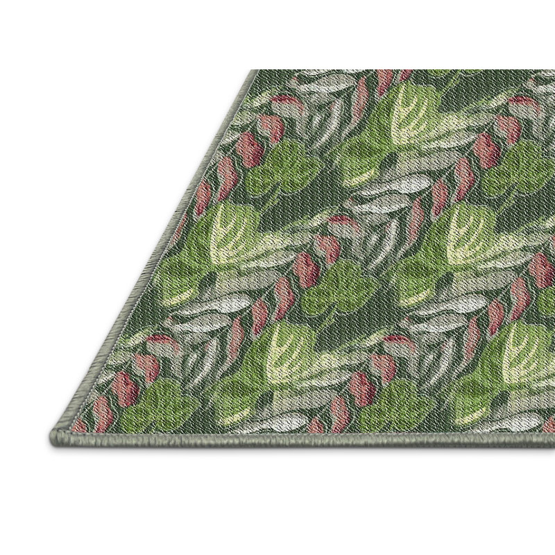 Tapis 100% à motif lavable à la machine 1803, Rectangle de 2 pi x 3 pi