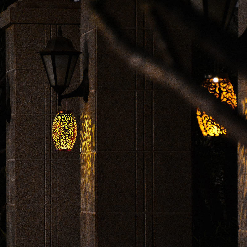 12.4'' Solar Powered Integrated LED Outdoor Lantern