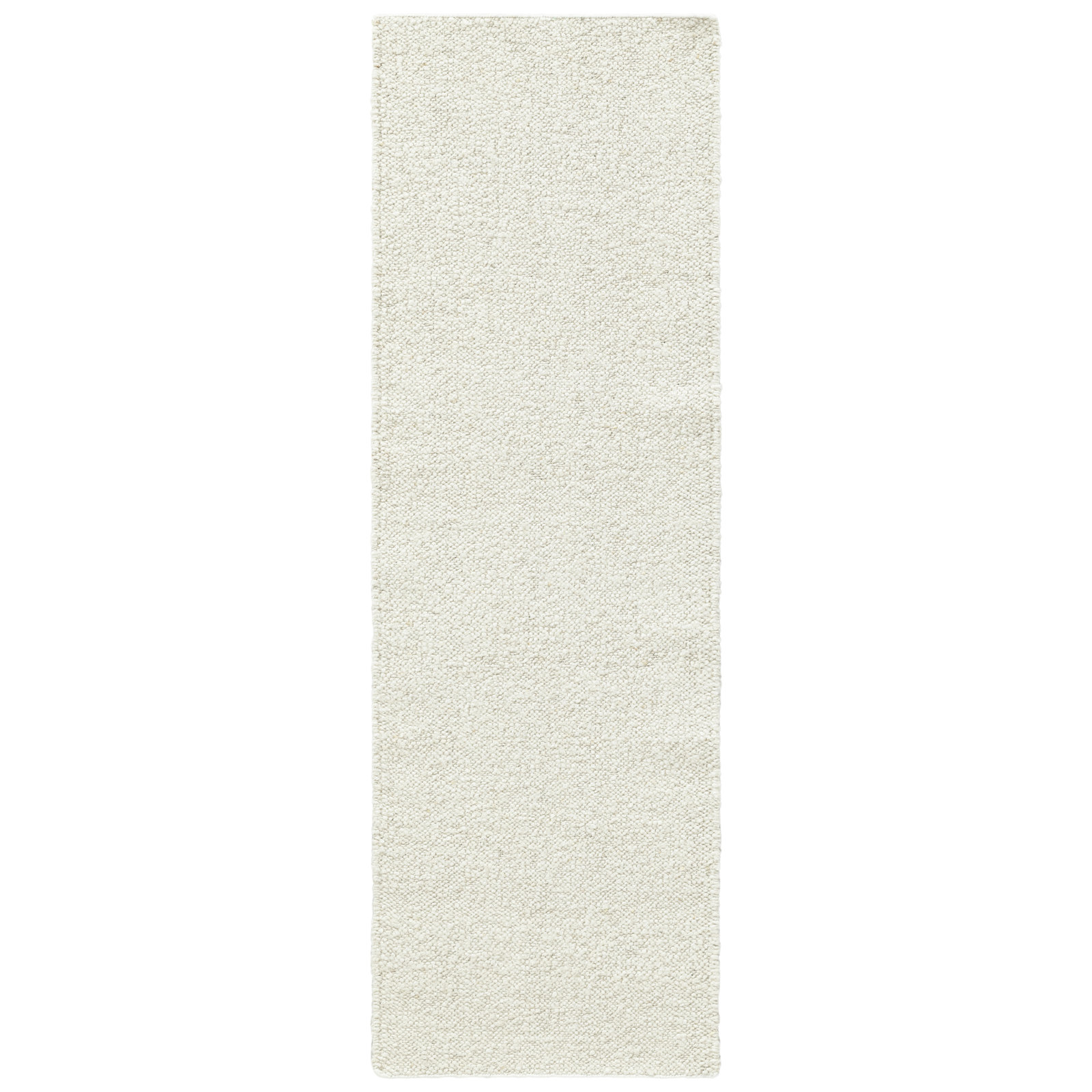 Flatweave Wool Rug, Runner 2'6" x 8', Ivory