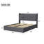 Linen Ottoman Bed with Built-in Cahrging Station, Modern Gas-Lift Storage Bed, Beige/Grey,  EU Double/King 140/160x200cm-1486623898-1486623892