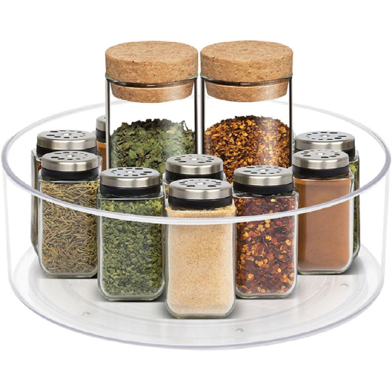 Sorbus 2 Pack Clear Lazy Susan Organizer