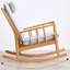 Chaise berçante en bois massif