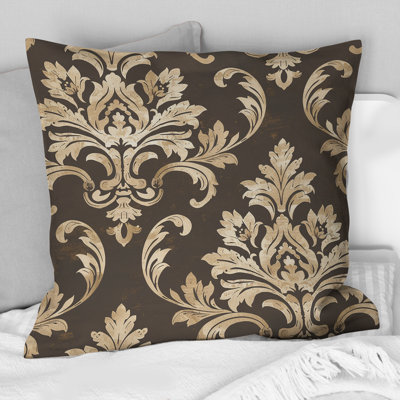 Damask  Glam Patten II - Glam Throw Pillow