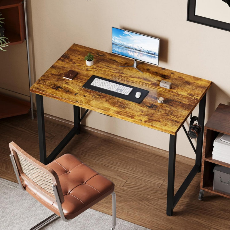 MDF Stainless Steel Computer Desk