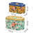 2 Pack Tin Cookie Snack Jars With Lid, Metal Biscuit Storage Container Decorative Snack Tin Canister Cute Countertop Tinplate Box For Cookie, Biscuit, Candy, Snack,Chocolate, 2 Sizes