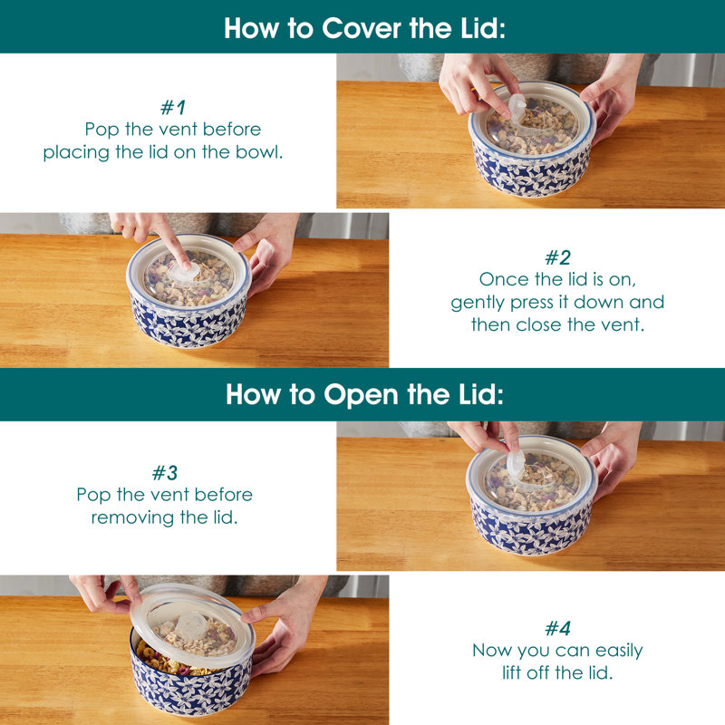 960ml Ceramic Food Storage Container