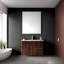 Meuble-lavabo flottant mural moderne de 30 po avec lavabo, armoire de rangement en contreplaqué avec 2 tiroirs, cuve en céramique blanche équipée d'un couvercle et d'un drain