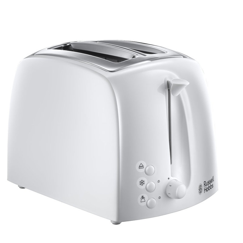 Textures 2 Slice Toaster, White