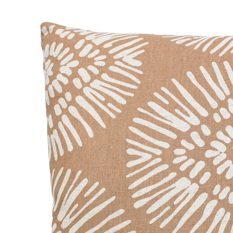 Lanai Pillow Sham Cotton Blend Geometric Sham, Tan, Standard