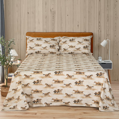 Ensemble de draps 100% coton Blue Ridge Trading Wild Horses